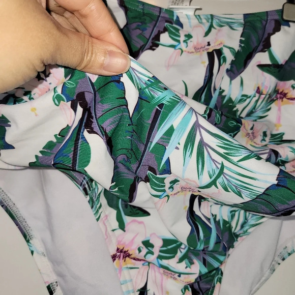 ❤ 3 For $35 cocoship swim beach bottom tropical print high coverage runch 8 - Picture 4 of 9